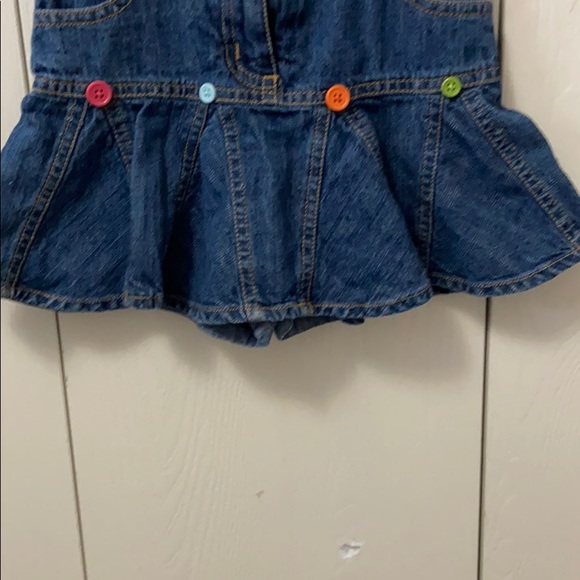 Gymboree Flared Denim Skort with Buttons - Picture 3 of 6